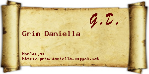 Grim Daniella névjegykártya